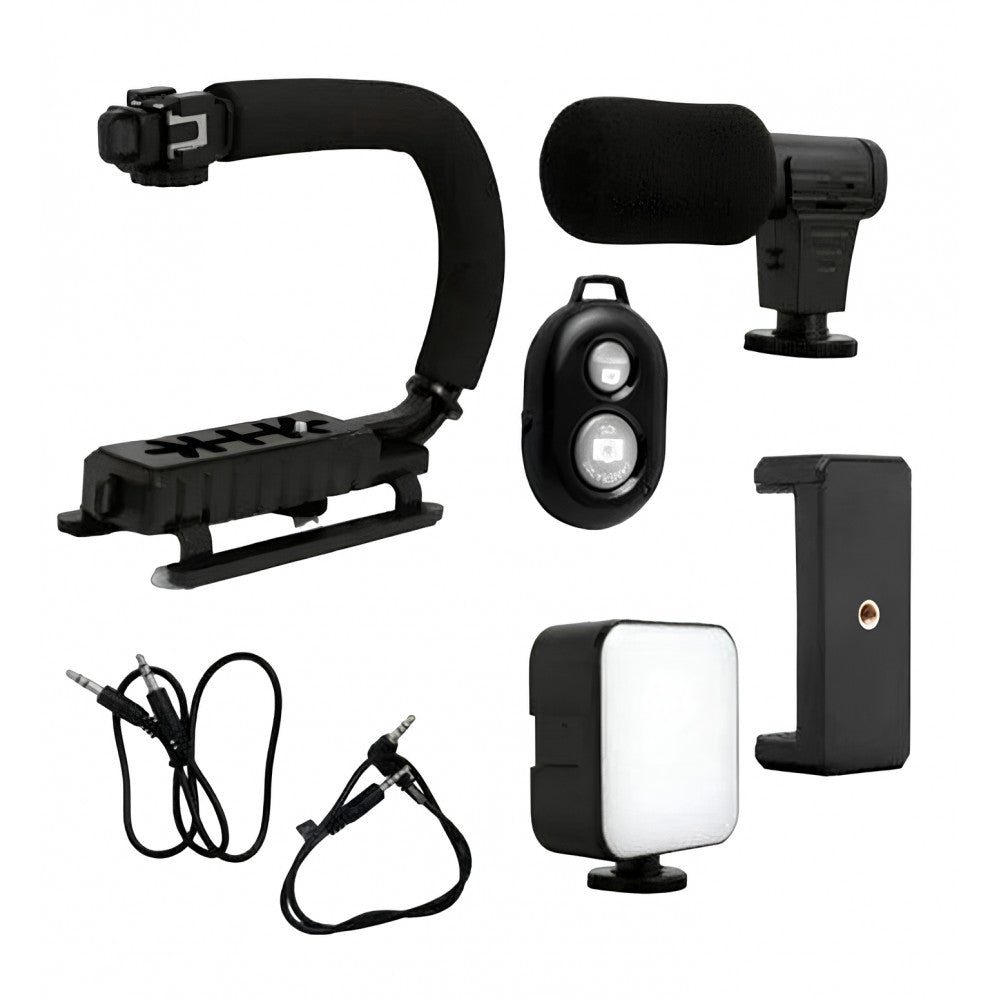 Gimbal Stabilizer Multifunctional Bluetooth Microphone &amp; LED Lamp AY-49U