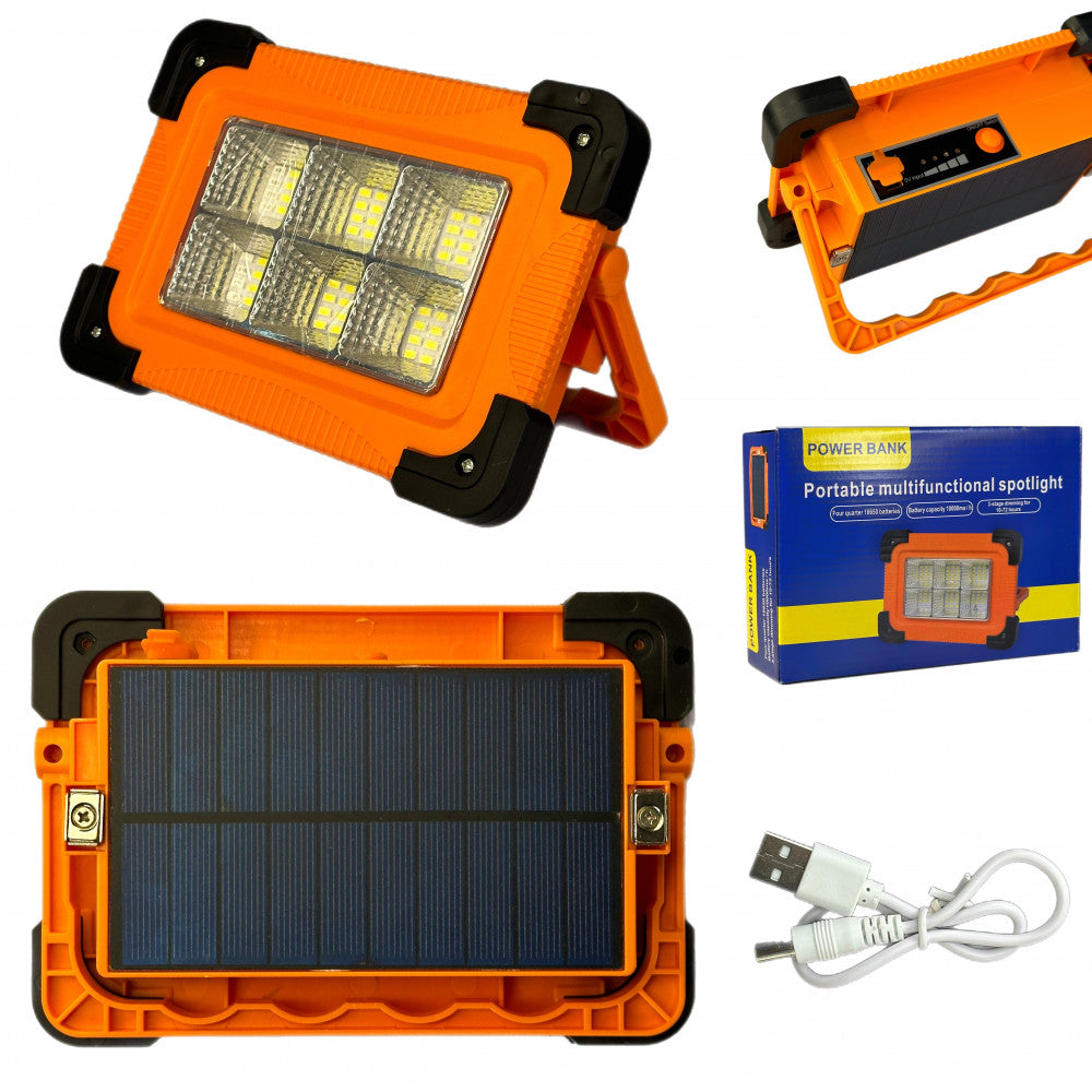 LED Floodlight with Battery 6000 mah LED Charging Working Lamp