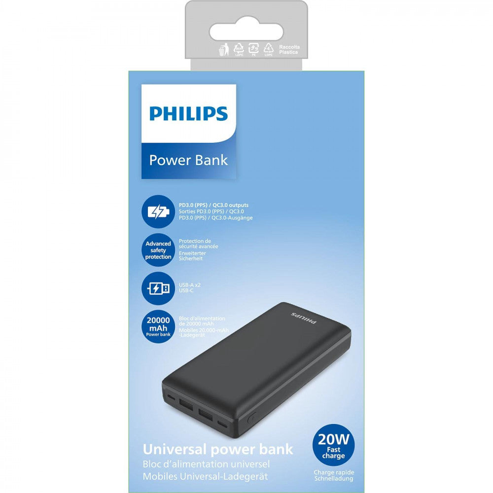 Power Bank 20000 mAh | PD20W — Philips Original (24 pcs in box)