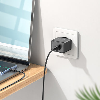 Home Charger | 2.1A | 1U | USB C Cable (1m) – Hoco CS11A – Black