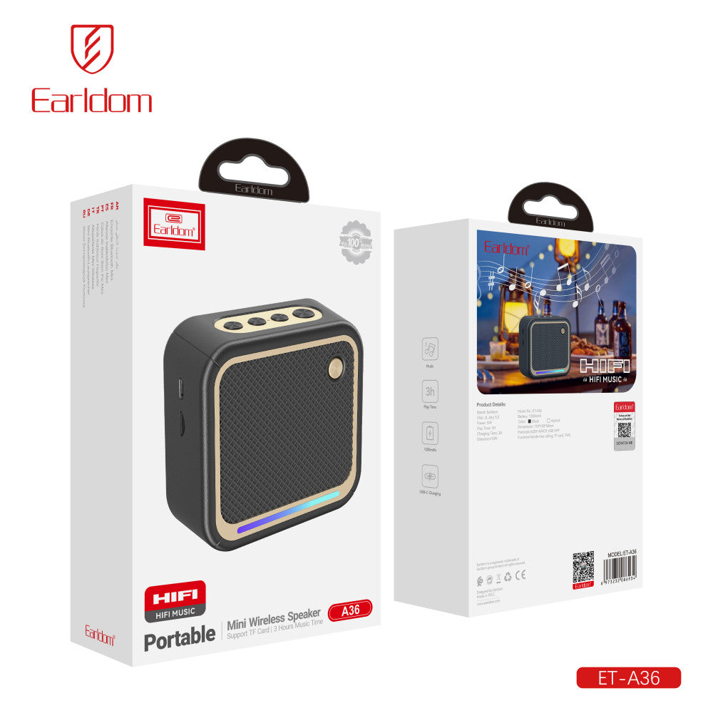 Портативна колонка Earldom ET-A36  — Milk White