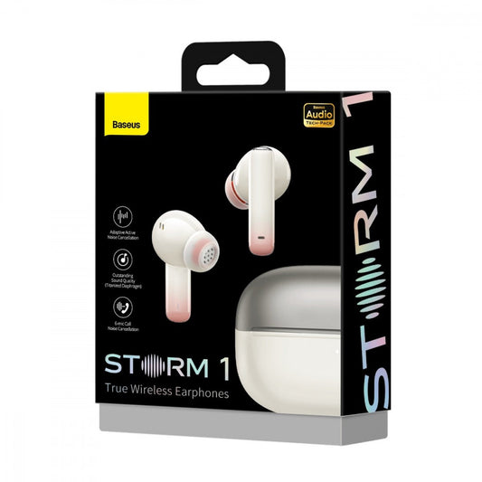 Bluetooth headset TWS Baseus (NGTW1402) Storm 1 – NGTW140202 White