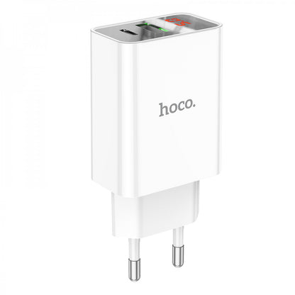 Home Charger | 20W | PD | QC3.0 – Hoco C100A – White