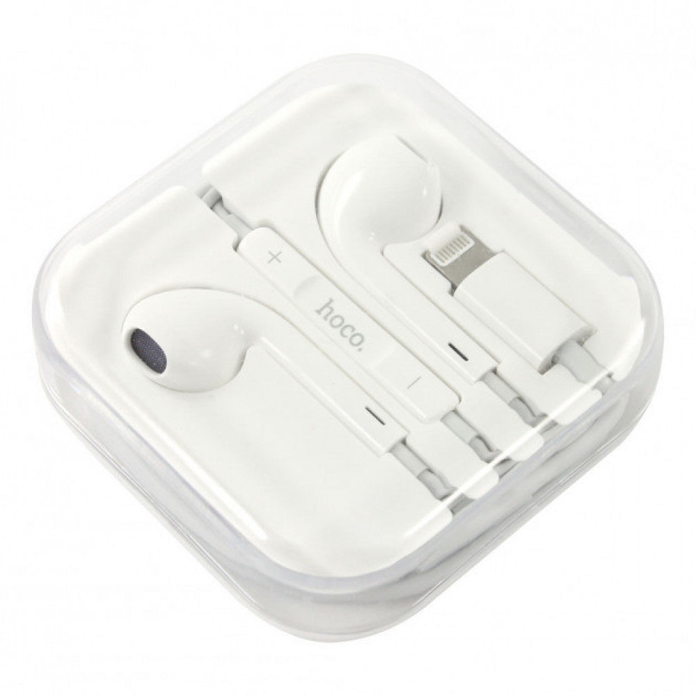 Lightning headphones with microphone Hoco L7 Plus Original Series – White