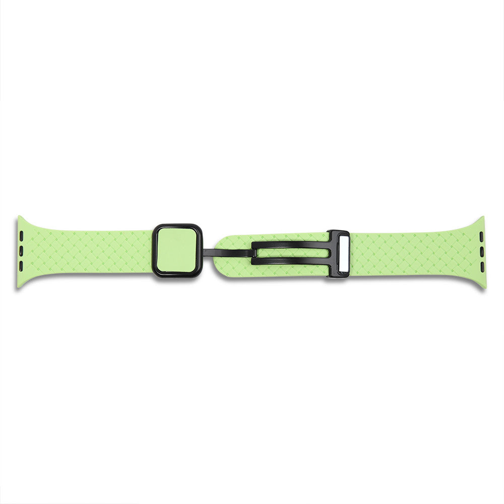 Ремінець Fabric pattern Design Apple Watch 42 44 45 49 mm — Green