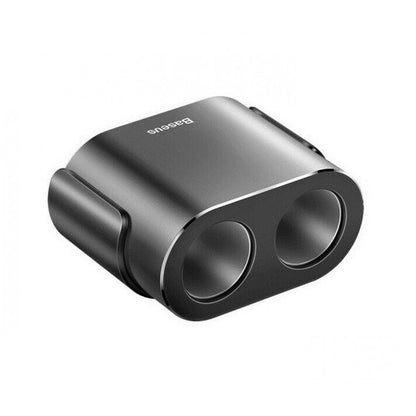 Car Charger Cigarette Lighter 1 to 2 Baseus (CRDYQ-01) High Efficiency Black
