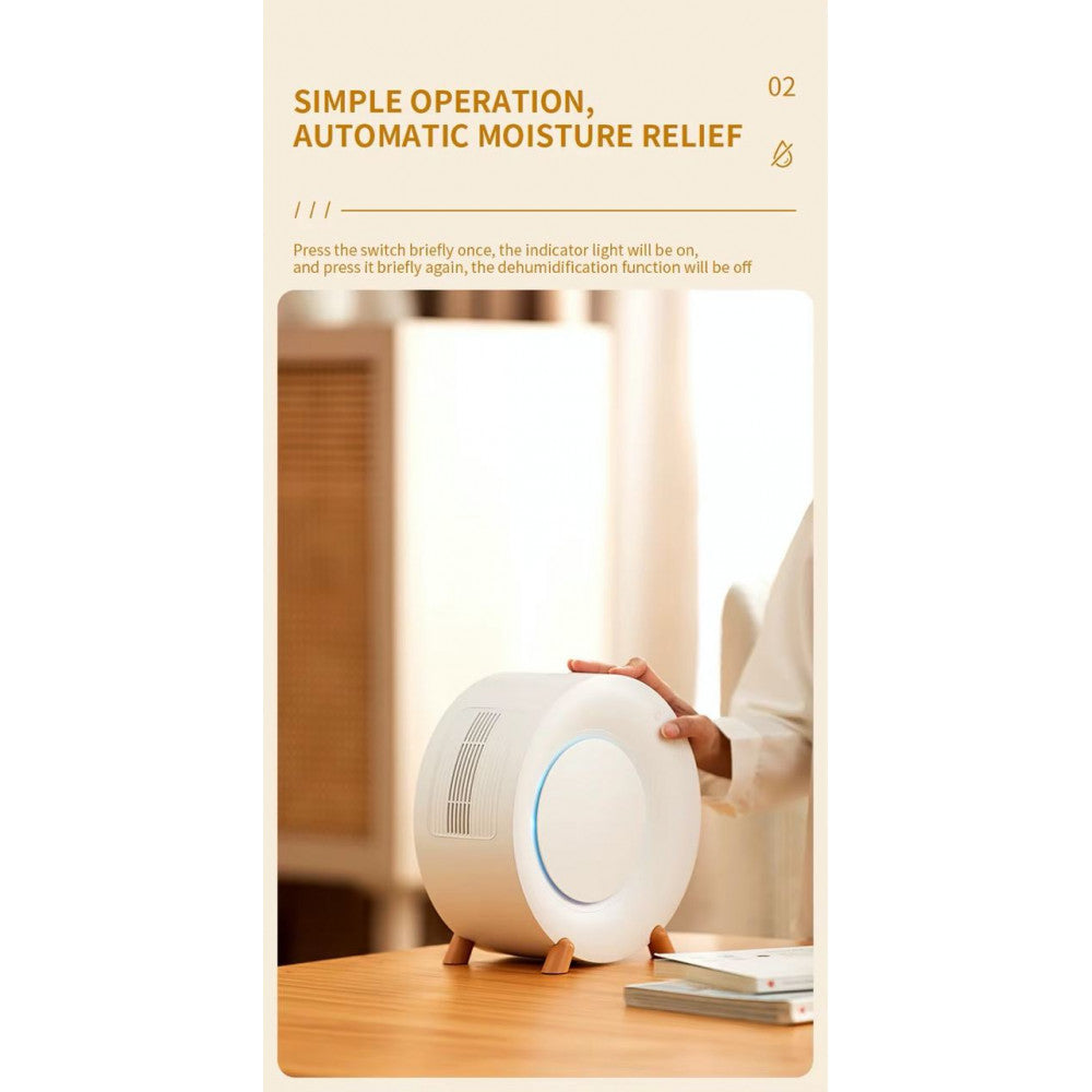 Портативный мини вентилятор WT-D8  — White