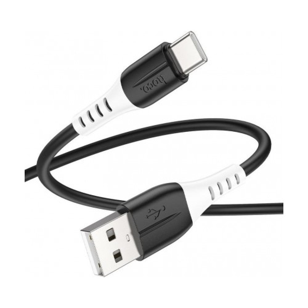 Кабель Lightning 2.4A (1m) Hoco X82 silicone — Black
