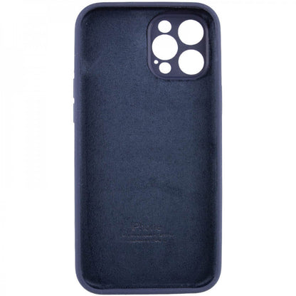 Original Silicone Case with protective camera iPhone 12 Pro — Midnight Blue (63)