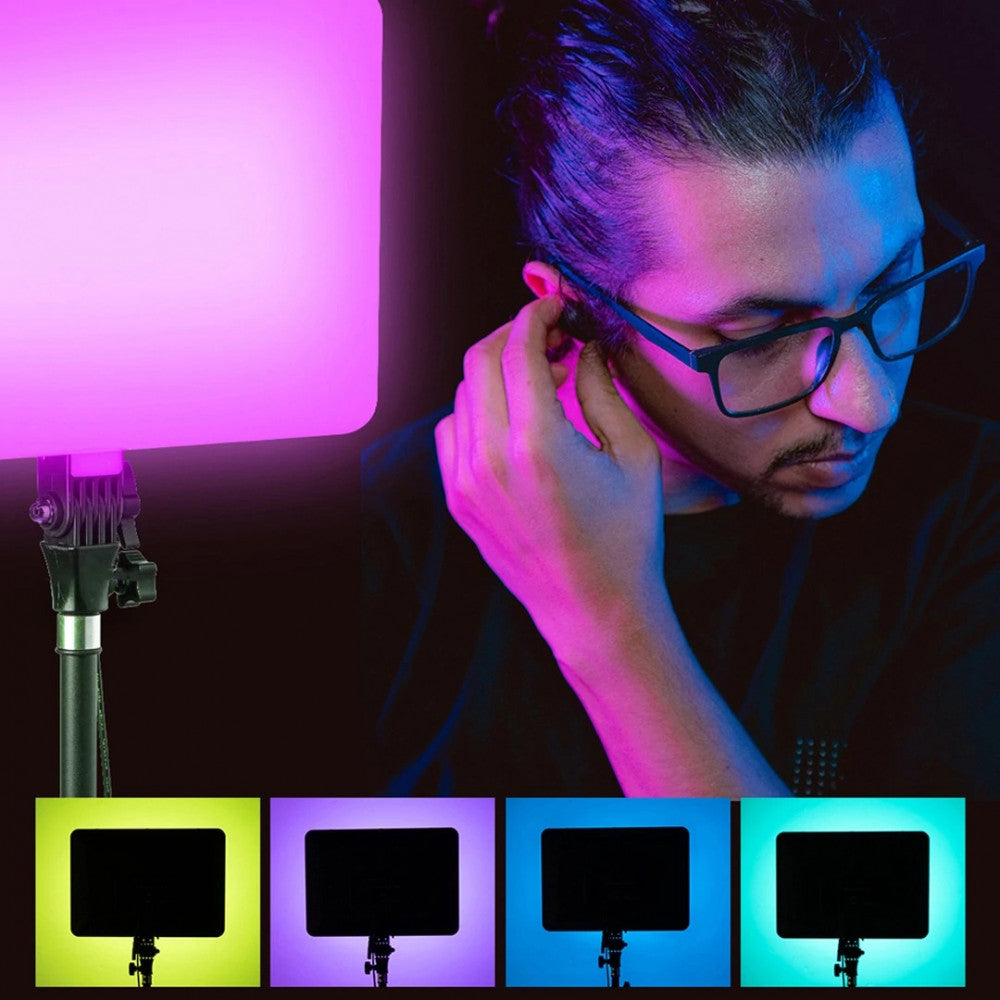 LED RGB video light lamp | PM-36 | 36x25 cm | 352 Lights | 2700K-6000K | Remote | adapter |