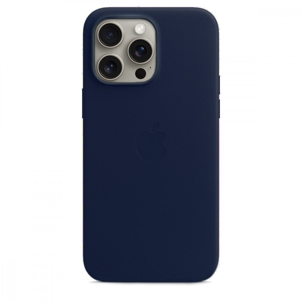 Leather Case With Magsafe iPhone 15 Pro — Pacific Blue