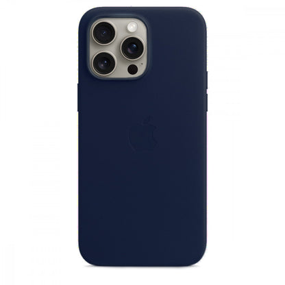 Leather Case With Magsafe iPhone 15 Pro — Pacific Blue