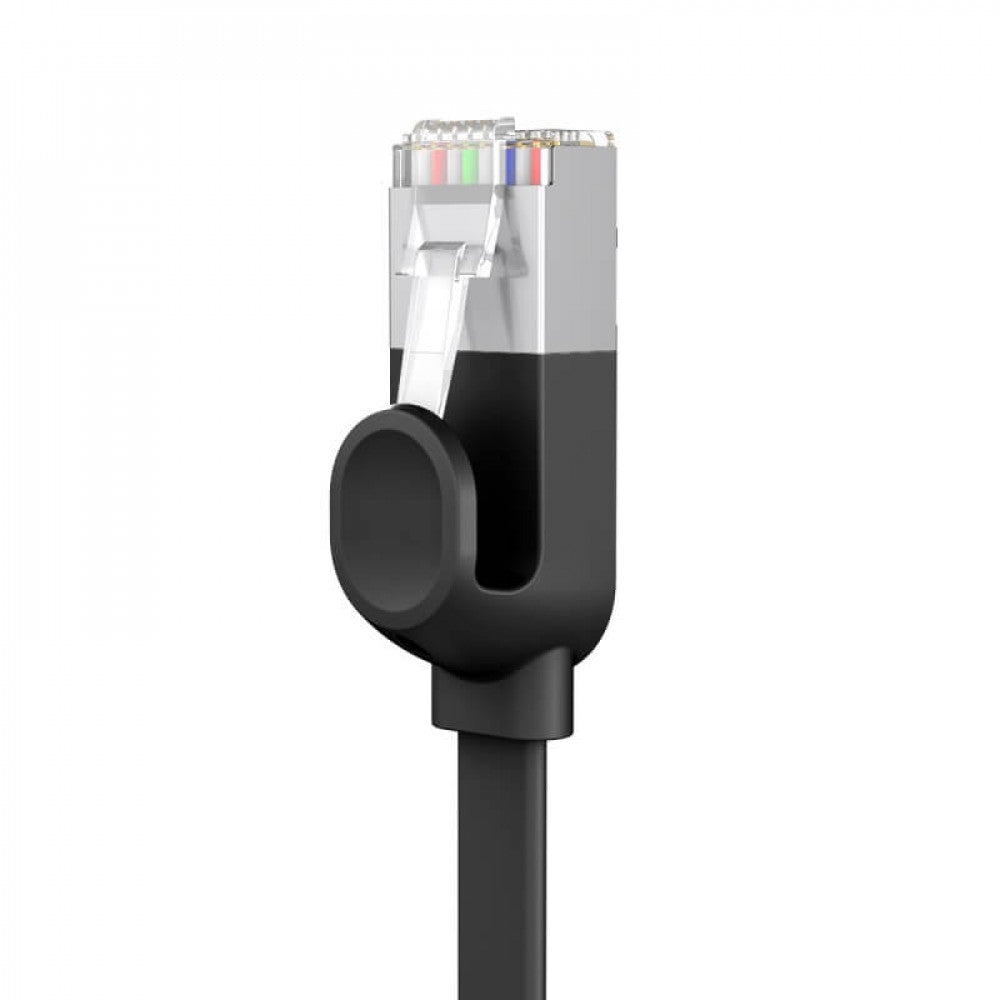 Six types of RJ45 Gigabit network cable 3m Baseus (PCWL-C01) high Speed ​​(flat cable) Black – PCWL-C01 Black