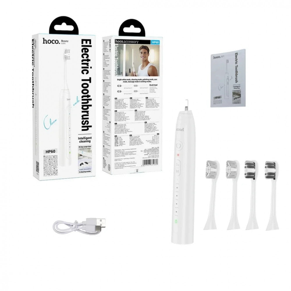 Зубная щетка Electric Toothbrush Hoco HP60  — White