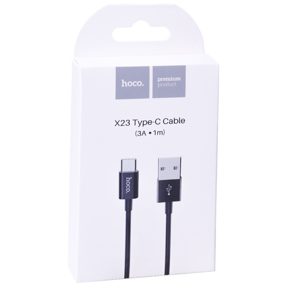 USB C cable 2A (1m) Hoco X23 – Black