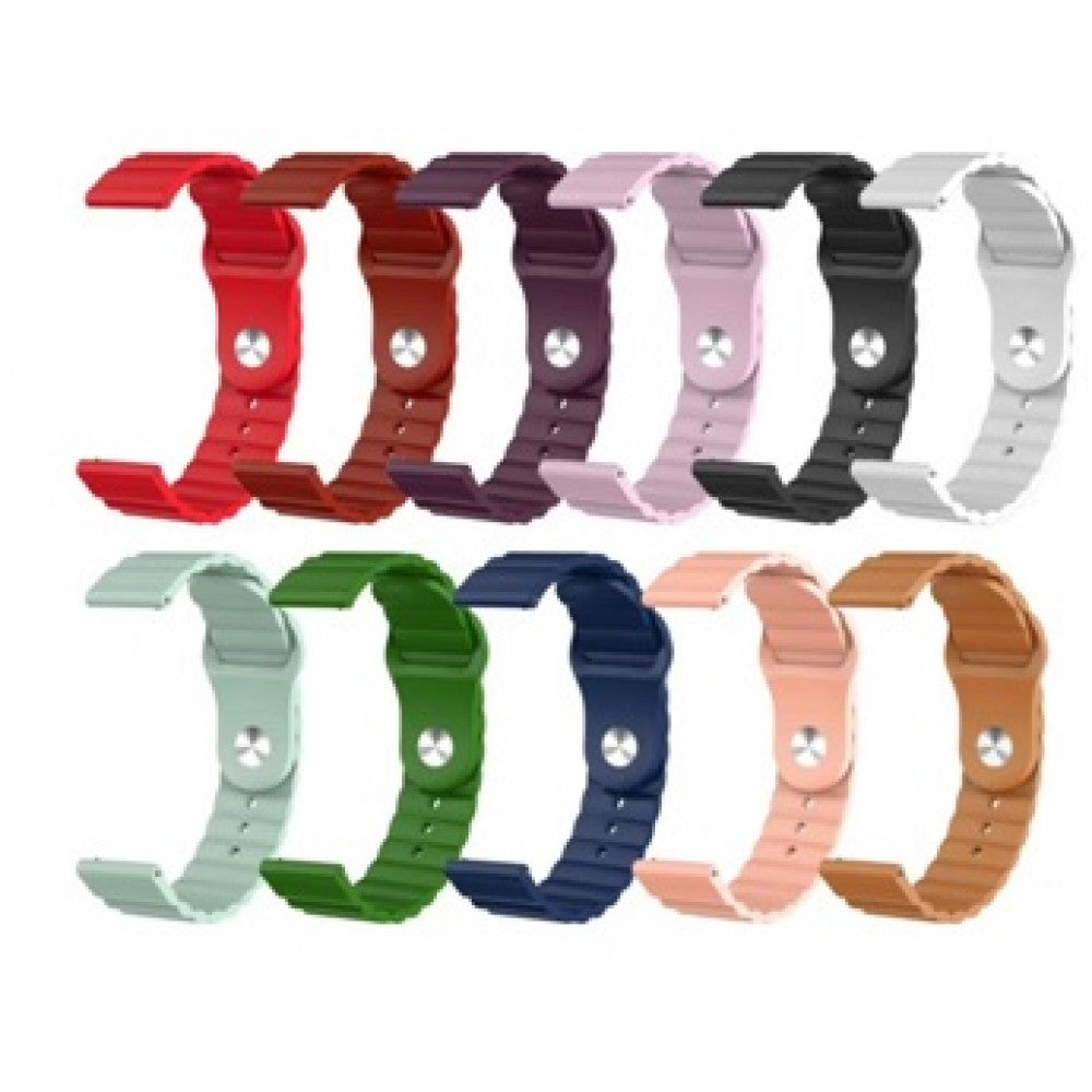 Reminets Silicone Wave Universal 22 mm – Black&amp;Orange