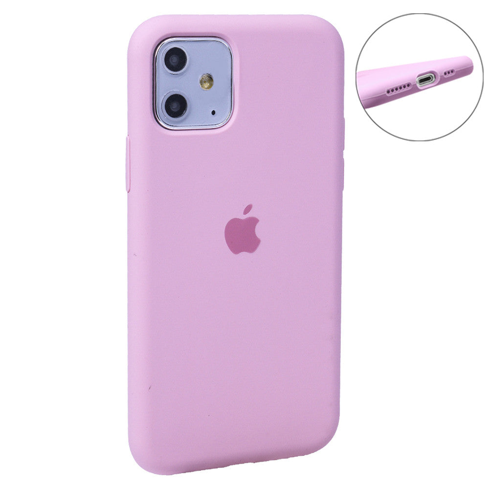 Original Silicone Case Full Size iPhone 11 – Neon Pink
