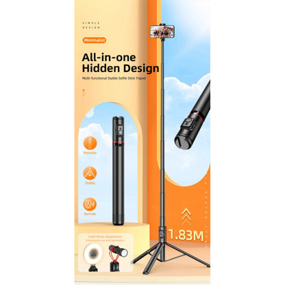 Monopod Tripod C10 | 1.83m | Button Bluetooth aluminum alloy rod