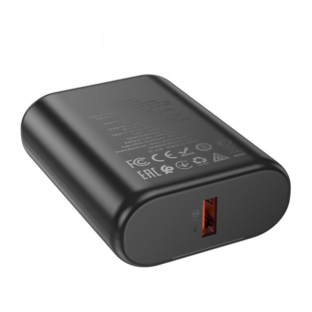Power Bank 10000 mAh 22.5W+PD20W Hoco Q3 Pro – Black