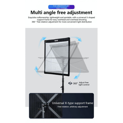 ZSYB JB-150X 150W Dual Color 3200K-5600K Flexible LED Video Light.