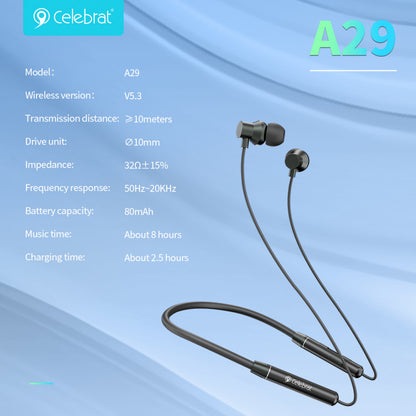 Bluetooth headphones Celebrat A29 – Black