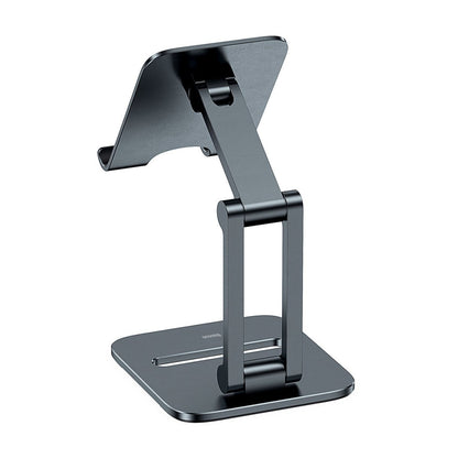 Stand for phone and tablet Baseus (LUSZ000013) Desktop Biaxial Foldable Metal Gray