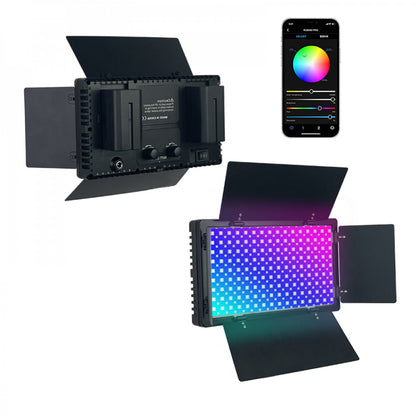 Лампа видеосвет LED Pro 600 RGB I panel light I 2 battery(4400mAh) I charger I carry bag I Remote