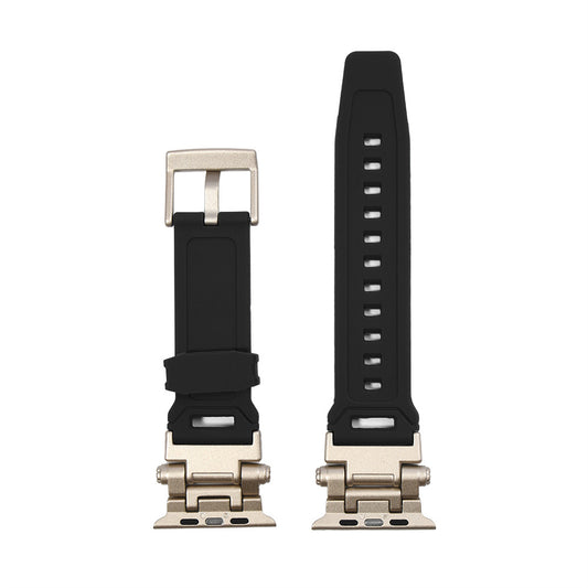 Ремінець T-silicon Apple Watch 42 mm 44 mm 45 mm 49 mm — Black