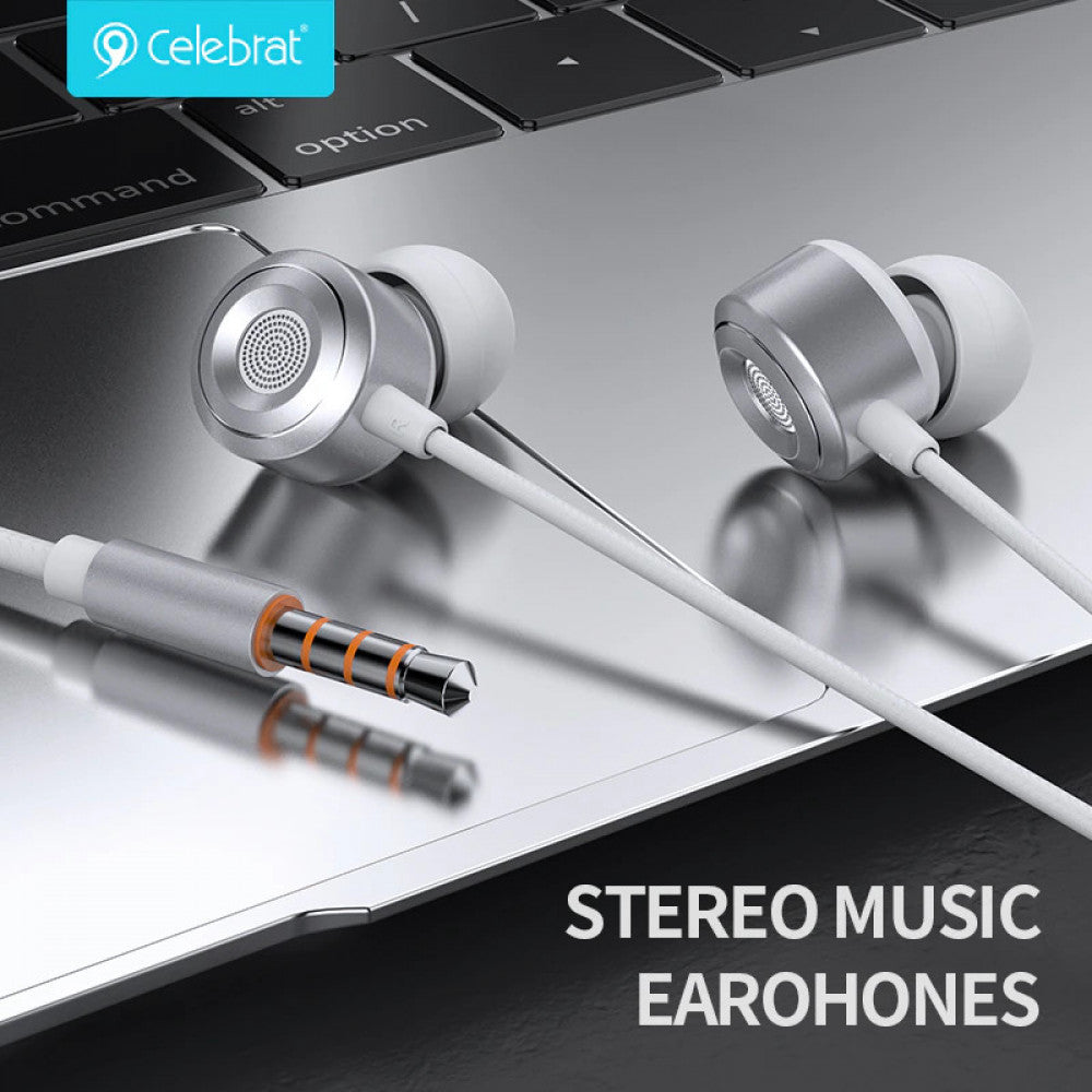 Headphones with microphone 3.5mm Celebrat G18 – Black