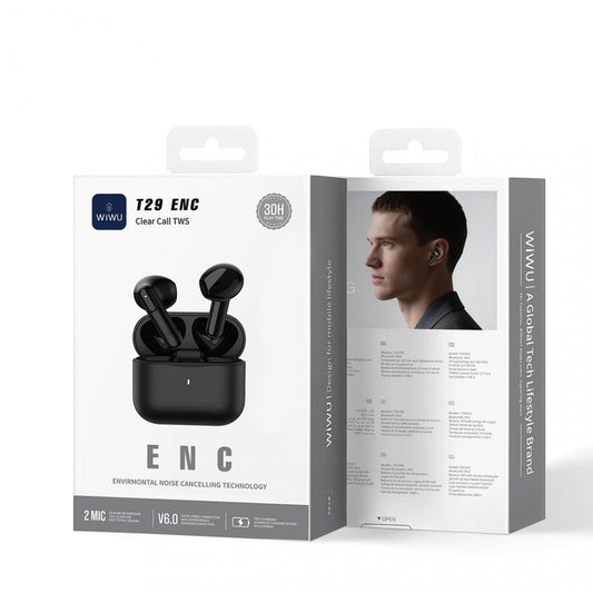 Bluetooth гарнітура TWS Wiwu T29 — White