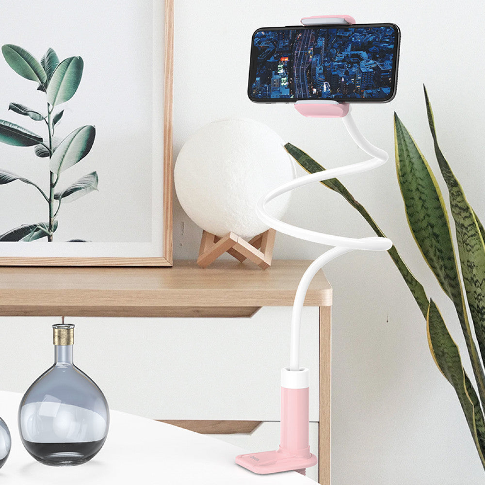 Holder Hoco PH23 Balu mobile phone stand – pink white