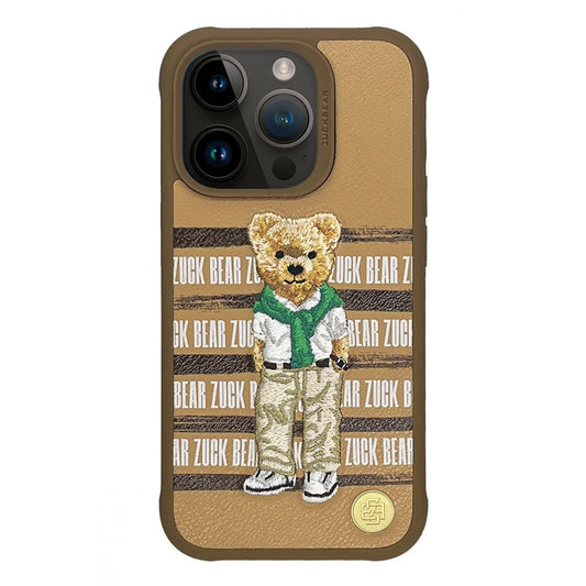 Накладка Чехлы Polo San Francisco Fortune Leather Case iPhone 16 Pro Max — Golden State Bear