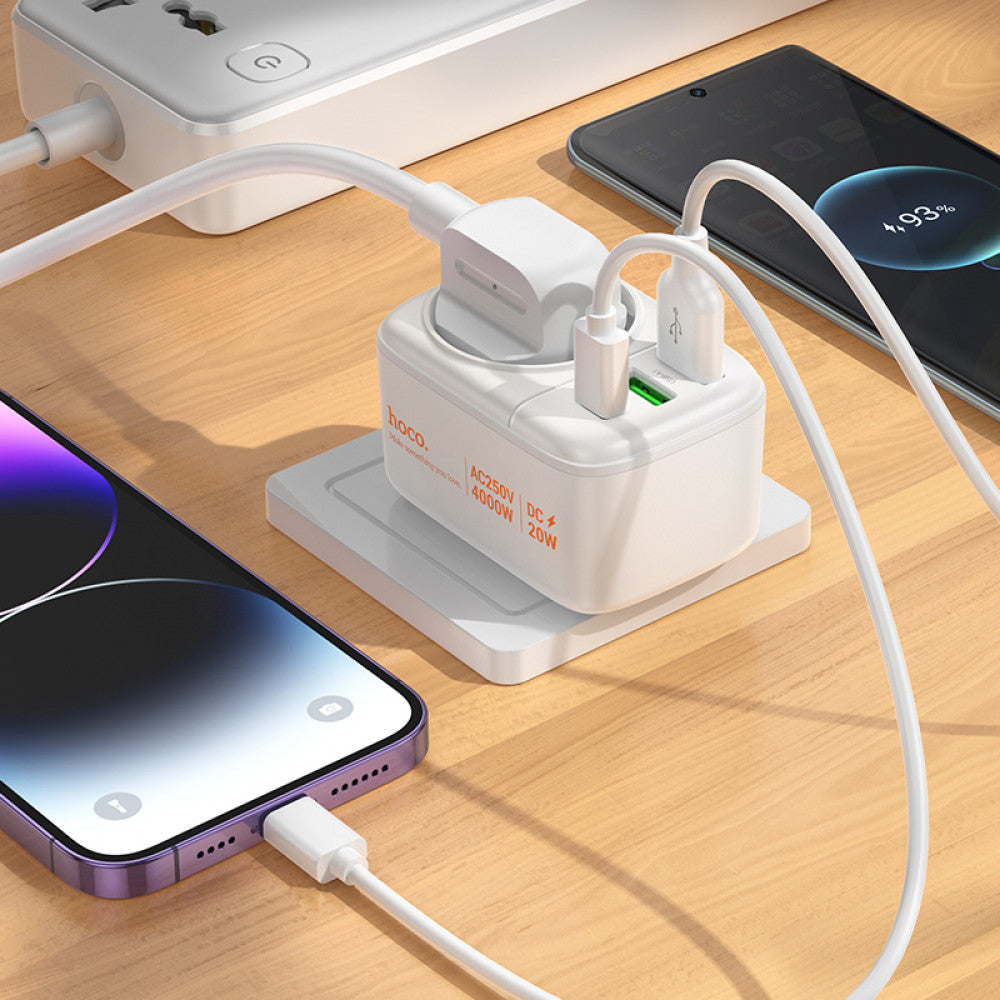 Life filter 2U | 1P | 1C – Hoco AC26 – White