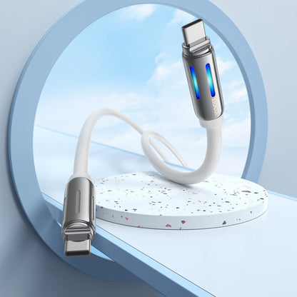 Silicone Cable USB C to C 60W (1m) – Hoco U136 – White