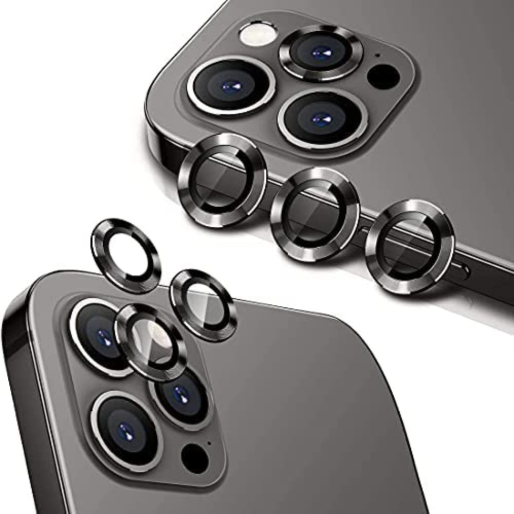Захисне скло Camera Glass Steel iPhone 13 Pro/13 Pro Max — Black