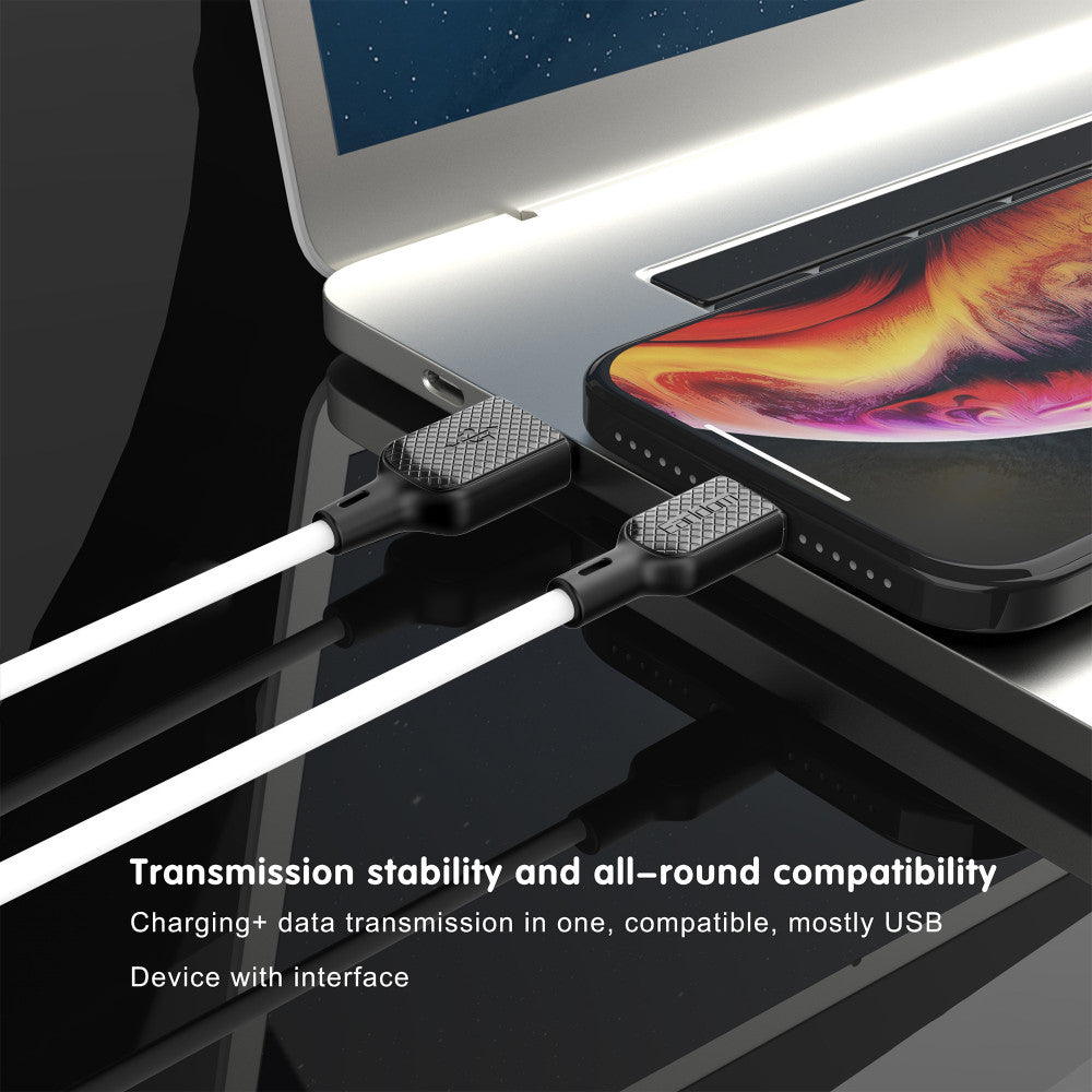 Cable USB C 2.4A (1m) — Earldom EC-154C — white