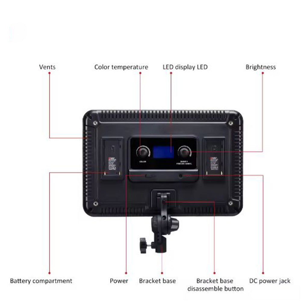 Video light lamp LED PT-F60B 60W color 3200-5600K