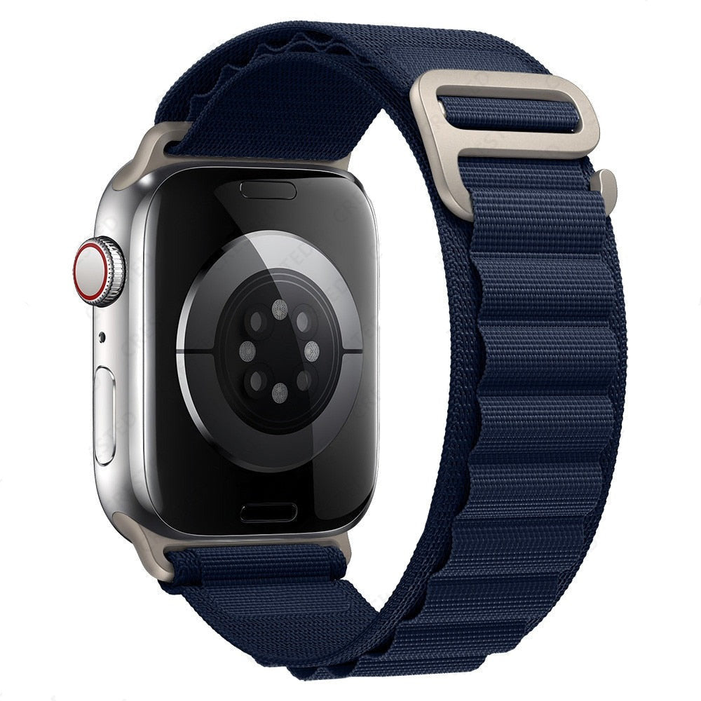 Ремінець Alpine Loop Design Apple Watch 42 mm 44 mm 45 mm 49 mm — Navy Blue