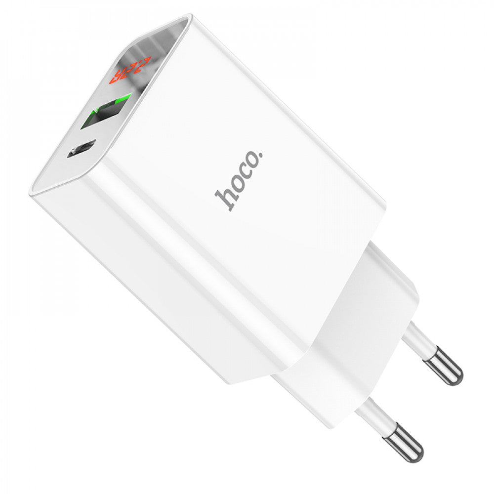 Home Charger | 20W | PD | QC3.0 – Hoco C100A – White