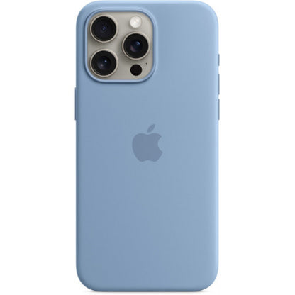 Silicone Case With Magsafe iPhone 15 Pro — Winter Blue