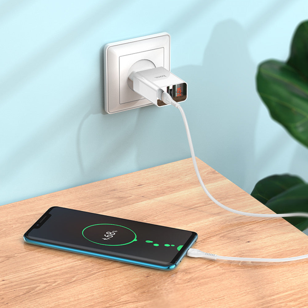 Home Charger | 20W | PD | QC3.0 – Hoco C100A – White