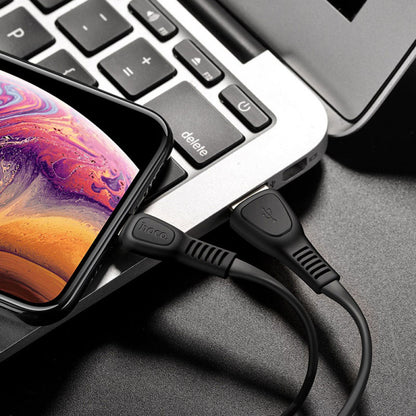 Lightning cable 2.4A (1m) Hoco X40 – Black