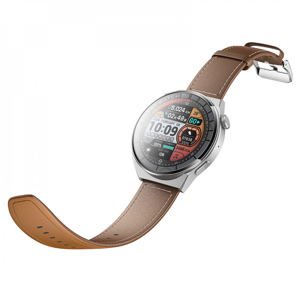 Smart Sports Watch (Call Version) Hoco Y35 — Silver