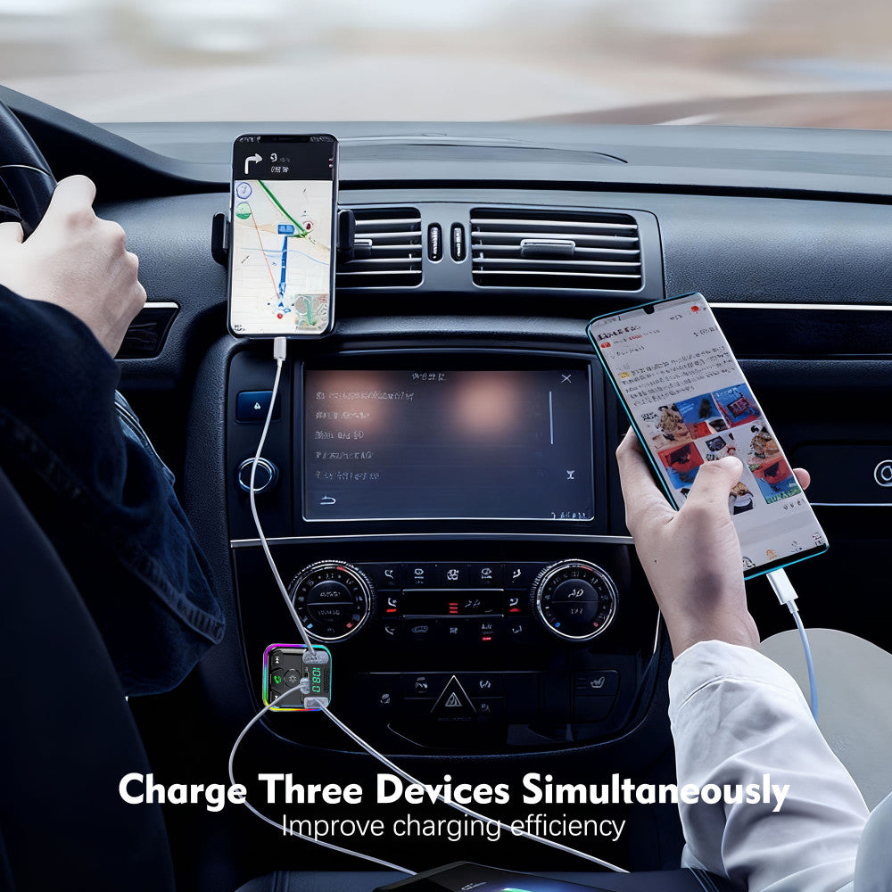Fm Modulator MP3 | Car Charger | 3.0A | 2U | 1C — Earldom ET-M114