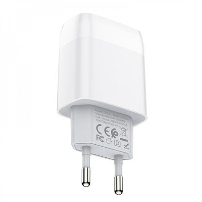 Home Charger | 2.4A | 2U - Hoco C73A - White