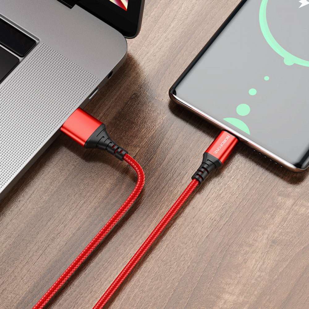 Кабель USB C 2.4A (1m) — Borofone BX54 — Red