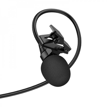 Microphone for phone 3.5mm Hoco L14 Lavalier — Black