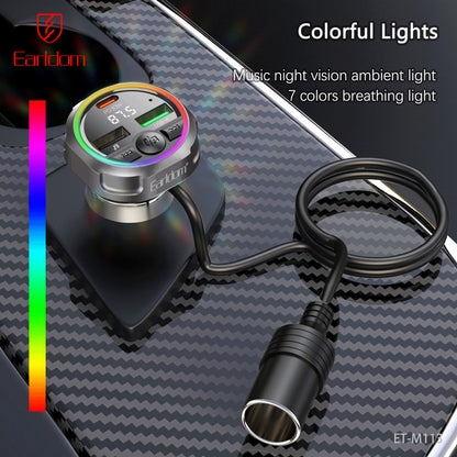Fm Modulator MP3 | Car Charger | 3.0A | 2U | 1C — Earldom ET-M113