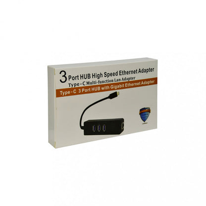 USB HUB: LAN &amp; USB C To 3 USB