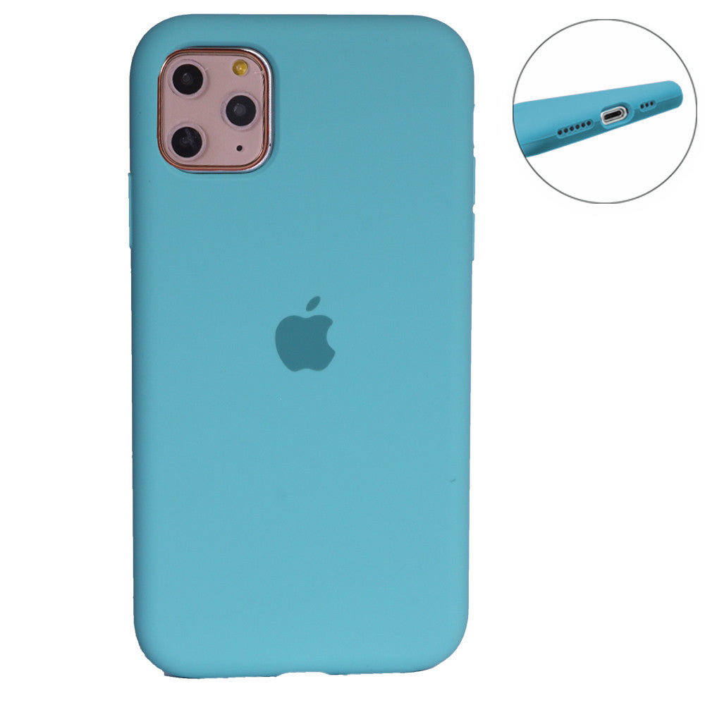 Original Silicone Case Full Size iPhone 12 ; 12 Pro 6.1" — Cactus (61)